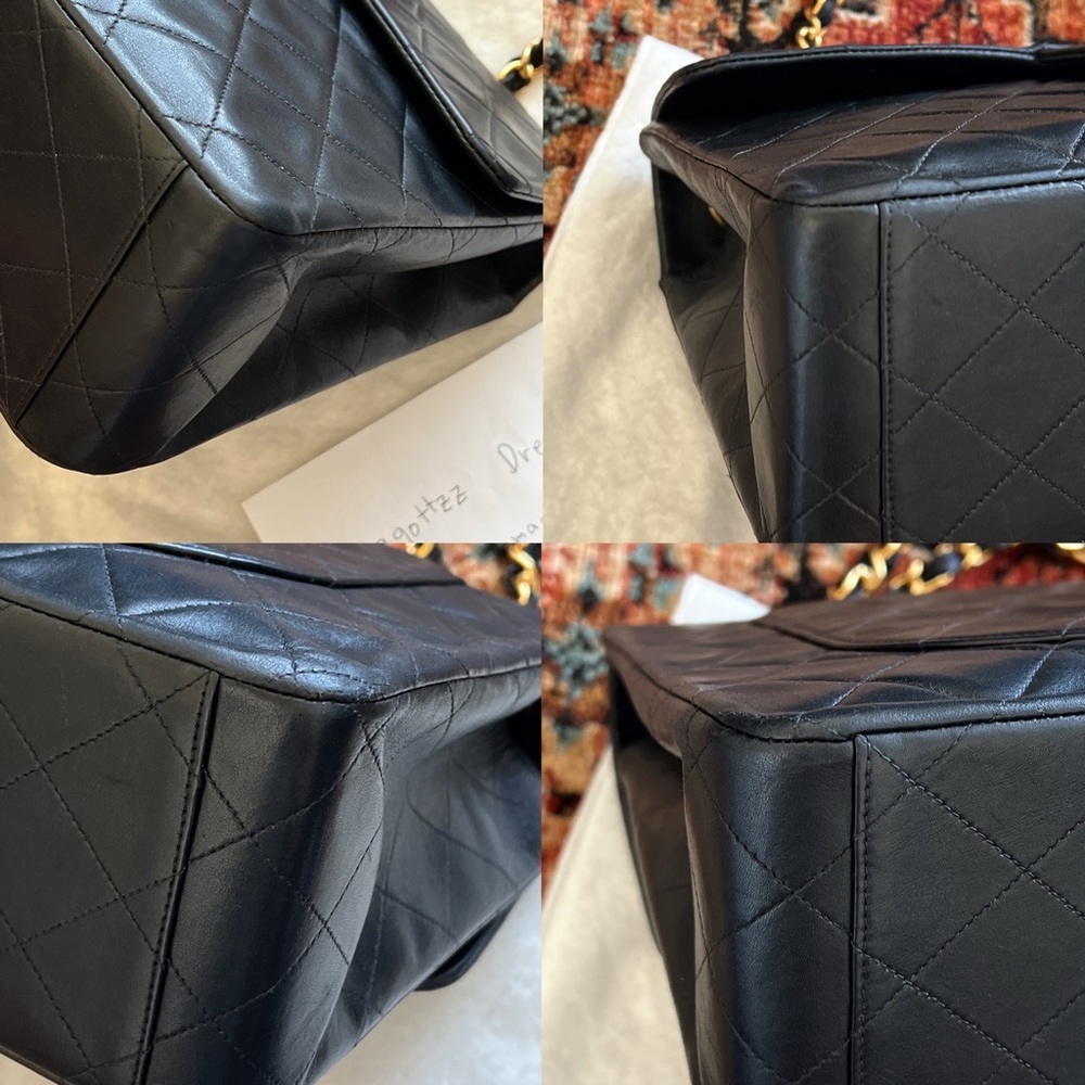 SOLD**Chanel Classic Vintage Maxi Jumbo XL Single Flap Bag - Picture 7 of 11